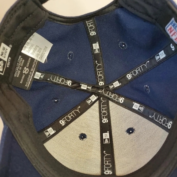 NEW Era 9Forty Los Angeles LA Rams NFL Youth Adjustable Strapback Cap Hat Navy - Picture 7 of 8